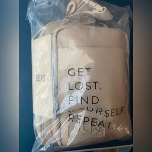 BEIS Sporty Sling Bag- Beige. Brand new in original packaging